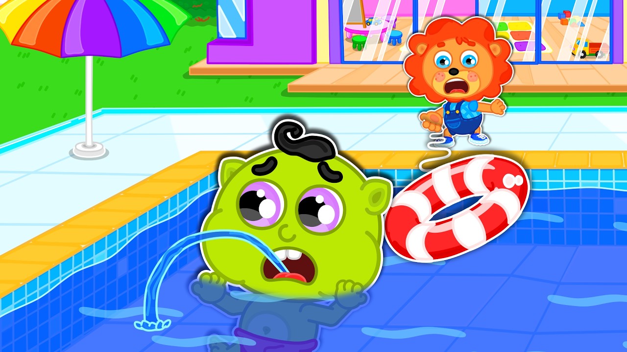 Маша и Леопольд. Спасение в бассейне - Мультик для детей - Lion Family на русском