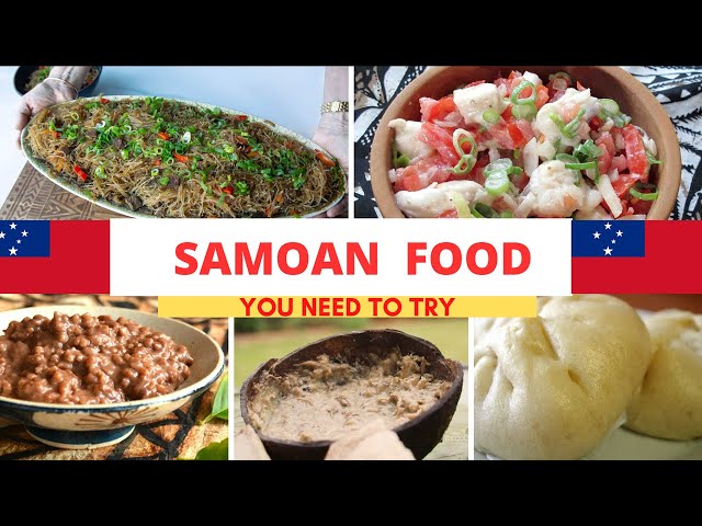 Traditional Samoan Food Samoaner Küche, Illustration Von Palusami