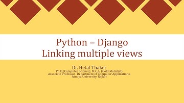 Django: Part-3 : Creating and linking Multiple Views