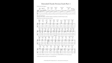 Extended Chords Persian Scale Part 1 by Richard Repp