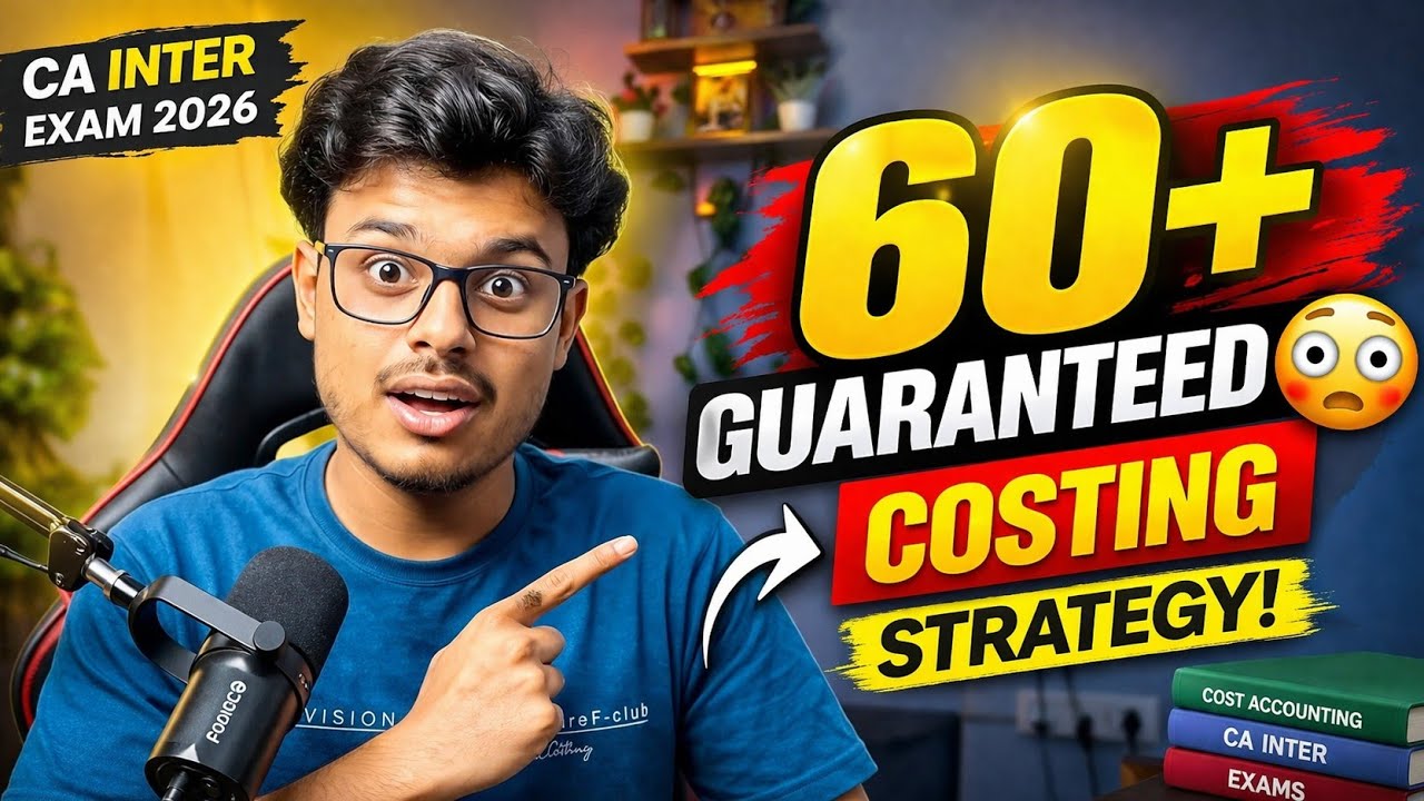 Score Exemption in CA Inter costing 💥 | Smart Study Strategy 60+ - YouTube