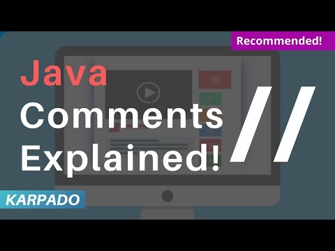 Comments in Java
