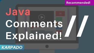 Famous Comments in Java with Example - Easy explanation from Karpado.com Wealth