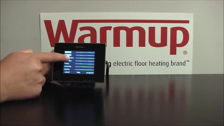 4iE thermostat Set Up - Custom Program