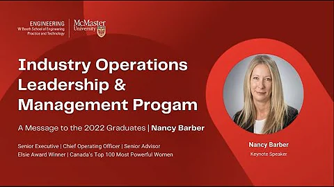 McMaster University | IOLM Program | 2022 Graduati...