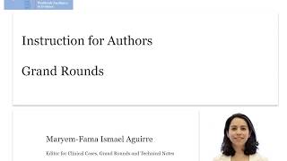ESJ Tutorials: Instruction for Authors - Grand Rounds