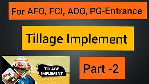 Secondary Tillage implements #tillage#agri_engineering#tillage_implements @agriconcept0001