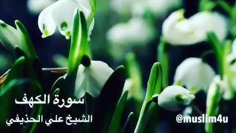 الشيخ علي الحذيفي سورة الكهف