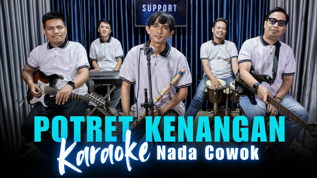 Karaoke Tanpa Vokal | POTRET KENANGAN - IMAM S ARIFIN | Nada Cowok/Pria | Lirik & Musik Jernih