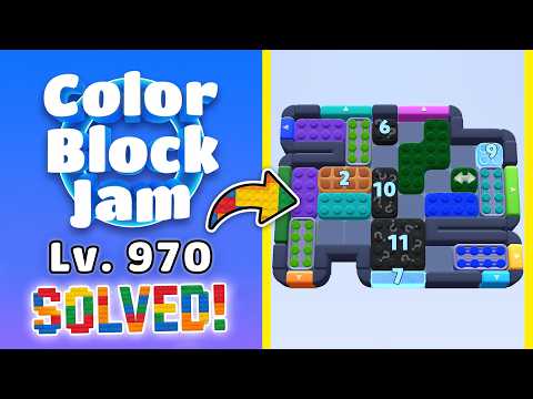 Color Block Jam - Level 970 Walkthrough 🧩 | Solution & Gameplay (Rollic Games) 📱