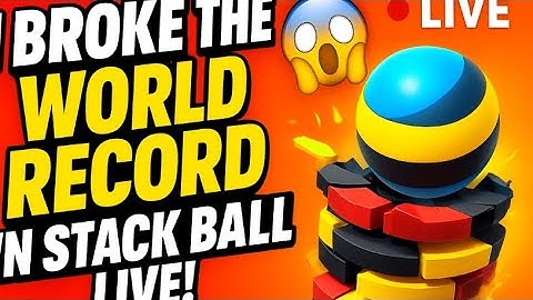 🔴LIVE | STACK BALL⚽🏀 Fastest Stack Ball Run You’ll Ever See! DON’T BLINK!⚡😳