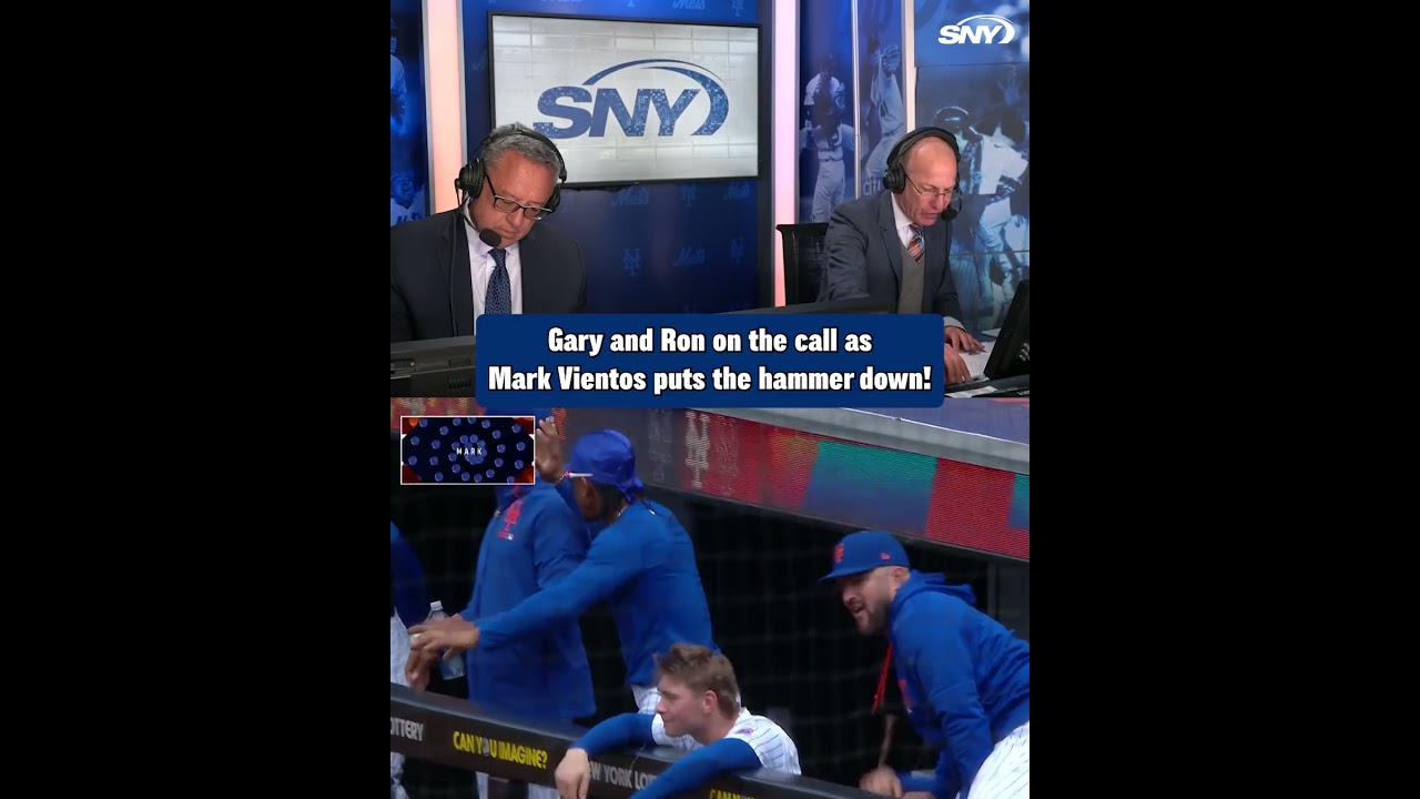 βMark Vientos with a two-run homer and the Mets put the hammer down!β Gary and Ron on the call π¨ποΈ
