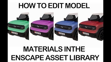 How to Edit Model Materials in the Enscape Asset Library
