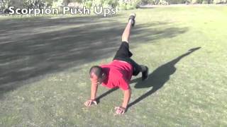 Scorpion Push Ups