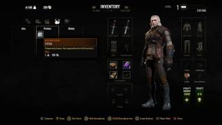The Witcher 3 Patch 1.20 / 1.21 UI changes: Shops, Inventory, Map, Options. Gwent cards book.