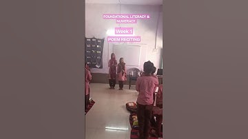 FLN WEEK 1 POEM RECITING #nipunbharat #foundationallearning #nipunbharatvideos #nipun_bharat