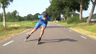 BEST INLINE SPEED SKATING TECHNIQUE /DOUBLE PUSH/ BART SWINGS #sports#inlinespeedskating#olympics