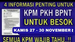 KABAR SALUR PENTING BESOK KAMIS KPM PKH BPNT YG MENANTI BANSOS PKH BPNT TAHAP 4 CAIR SIMAK