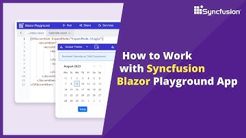 How to Work with Syncfusion Blazor Playground App