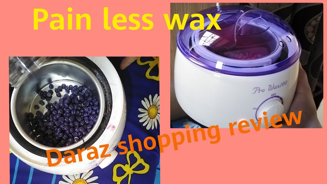Amazing pain less wax😮😮//Pro wax heater review/beans wax review/Daraz