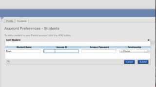 Logging in, Creating, Connecting Account to PowerSchool