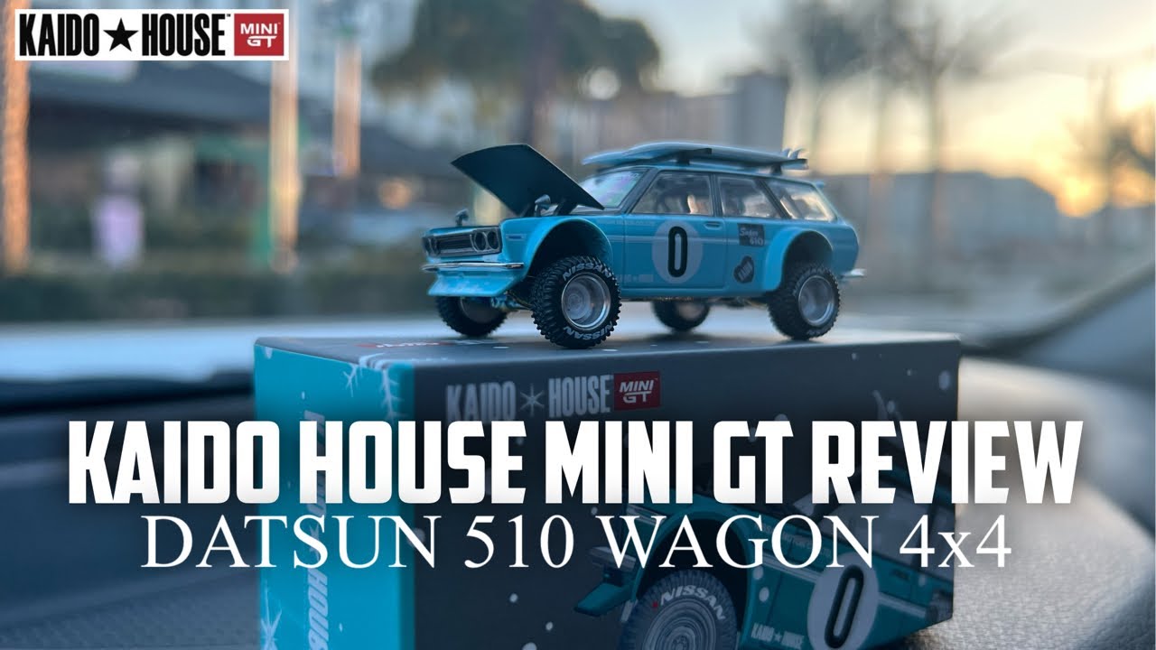MINI GT 街道ハウスDatsun 510 4X4 WagonV2チェイス
