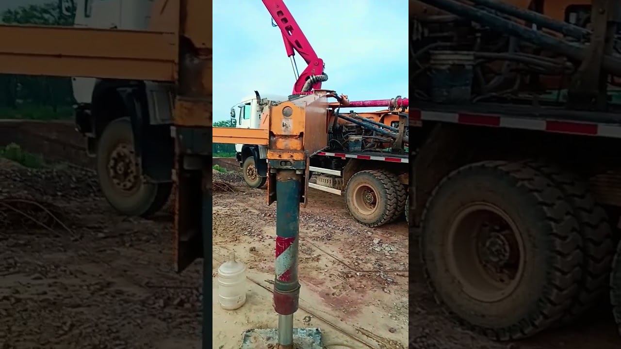 Boom pump tunnel slab casting