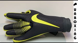 Nike Goalkeeper Gloves Mercurial Touch Elite Game Over - Anthracite/Black/Opti Yellow