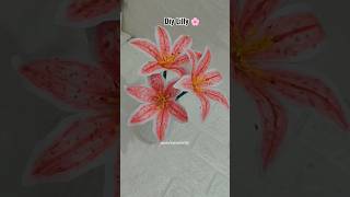DIY Asthetic Paper Lily✨|#lily#diy#diylily#asthetic# #art#flowers#floraldecor#decora#decorativeideas