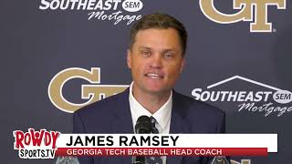 Georgia Tech introduces James Ramsey as new head baseball coach