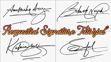 Tutorial of Beautiful Signature | Most Unique design | #signature #anupcalligraphy