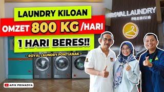 Punya 6 Cabang Laundry, Omzet Laundry 1 Outlet 800 Kg per Hari | ROYAL LAUNDRY PONTIANAK