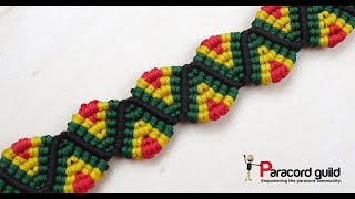 Colorful macrame bracelet- micro cord project