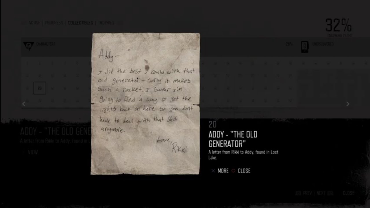 Addy - The Old Generator Character Collectible #20 Location
