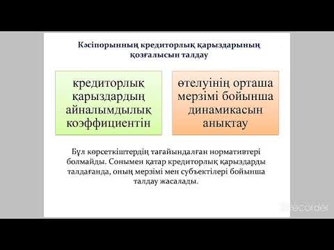 Бейне: Кредиторлардың айналымдылық коэффициентін қалай түсіндіресіз?