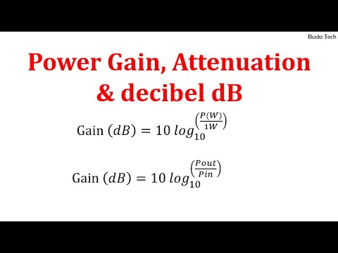 Power Gain, Attenuation & Gain Decibel dB @budatechnolog - YouTube
