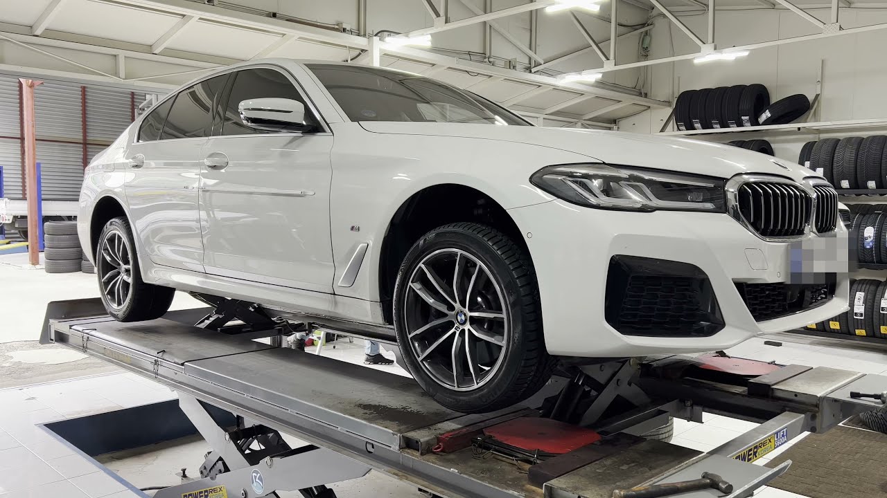 BMW 520i 금호 윈터 타이어 장착 금호 윈터 크래프트 WP72 대전타이어 싸게파는곳 예일모터스 유성🚗 BMW 520i Kumho Wintercraft WP72 Tires