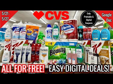 CVS Free & Cheap Couponing Deals & Haul |5/21- 5/27 | Easy Newbie Digital Deals| Learn CVS Couponing