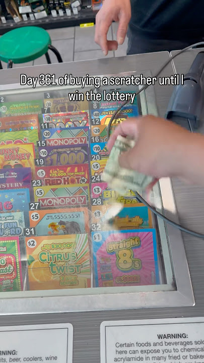 Day 361 of buying a scratcher until I win the lottery