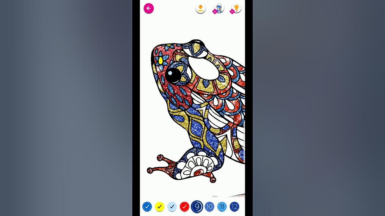 Glitter Painting Glitter Color By Number YouTube