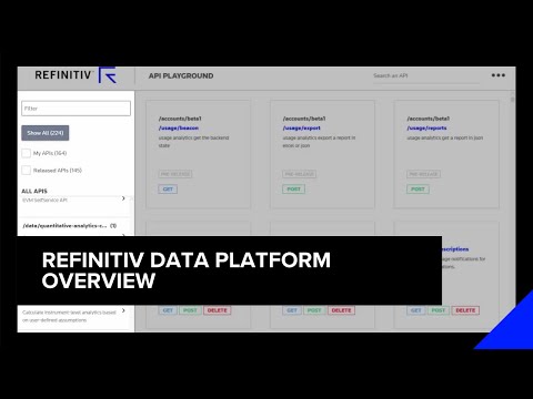 Refinitiv Data Platform Overview | Refinitiv Developers