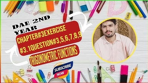 DAE-Math#233/212, Chapter #3 , Exercise #3.1 Question #3,5,6,7,8,9