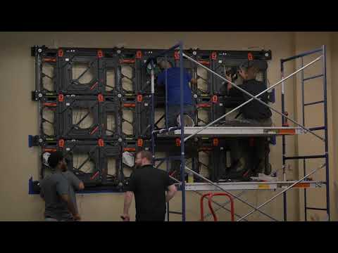 Barco video wall installation - Timelaps compress 2