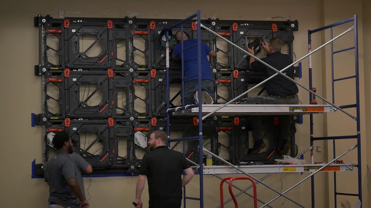 Barco video wall installation Timelaps compress 2 YouTube