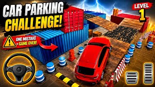 🚗🔥 IMPOSSIBLE CAR PARKING CHALLENGE 😱 | LEVEL 1 = GAME OVER! screenshot 1