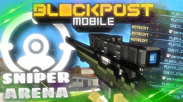 THIS IS HOW YOU SNIPE ON BLOCKPOST MOBILE ( sniper arena gameplay )