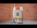 How to install vitra vfix prime 8 cm concealed cistern for a masonry wall