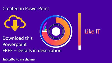 Intro video animation circle motion graphics created in Microsoft PowerPoint - Free download link