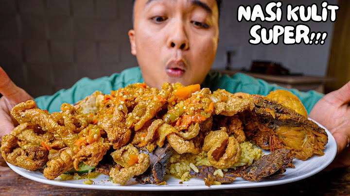 MUKBANG NASI KULIT AYAM SUPER! EXTRA SAMBAL BAWANGGG