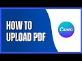 How to Upload a PDF to Canva